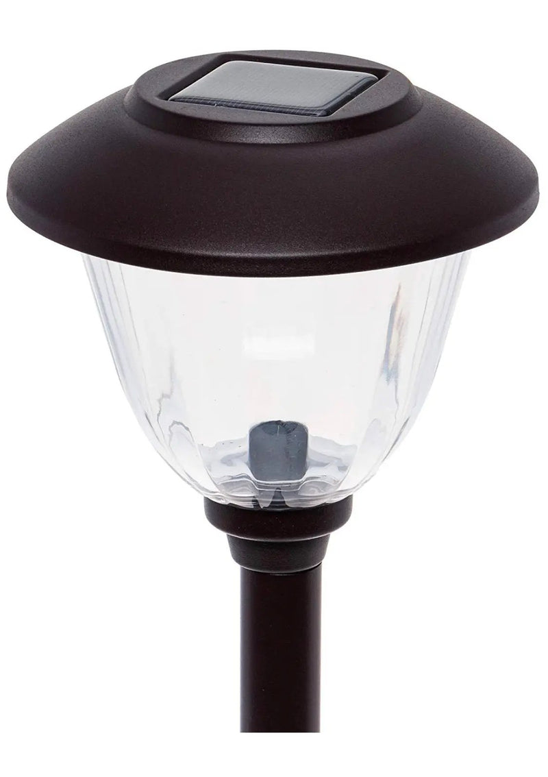 Energizer 8 Pack Solar Pathway LED Lights Outdoor-Stainless Steel -15 Lumen( Black ) by Outdoor Solar Outlet