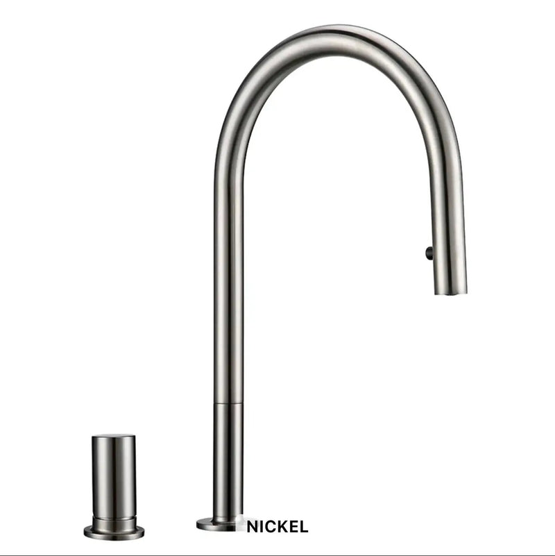 KF-22BN Brushed Nickle Pull-Down Kitchen Faucet by ZEEK