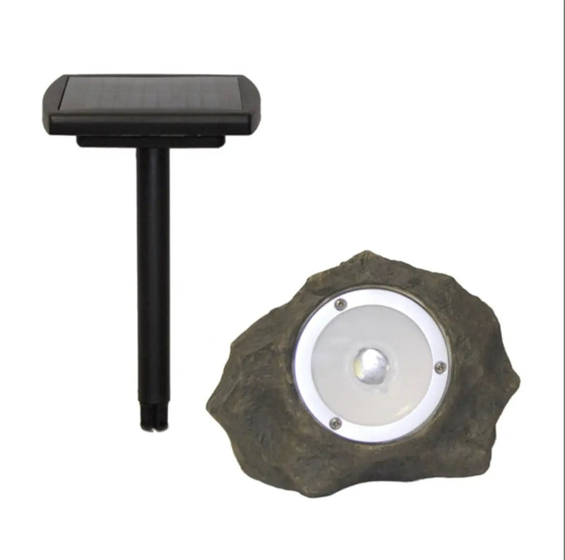 4Pack Smith&Hawken Outdoor Solar Powered Rock Spotlight Walkway LED Garden Path by Outdoor Solar Outlet