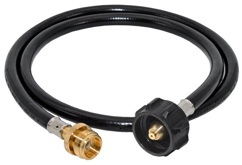Flame King 4 Feet Propane Adapter Hose 1 lb to 20 lb Converter Replacement for QCC1 by Flame King Products