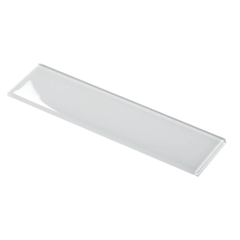 White 3x12 Glossy Subway Glass Tile (20 pack, 5 sq ft/case) by Apollo Tile