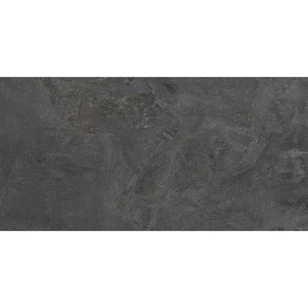Slate Black 24x48 Matte Porcelain Large Format Tile (2 pack, 15.55 sq ft/case) by Apollo Tile