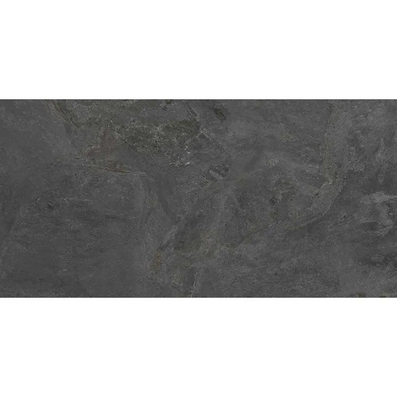 Slate Black 24x48 Matte Porcelain Large Format Tile (2 pack, 15.55 sq ft/case) by Apollo Tile