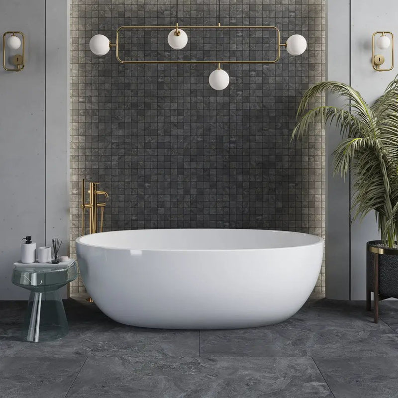 Slate Black 24x48 Matte Porcelain Large Format Tile (2 pack, 15.55 sq ft/case) by Apollo Tile