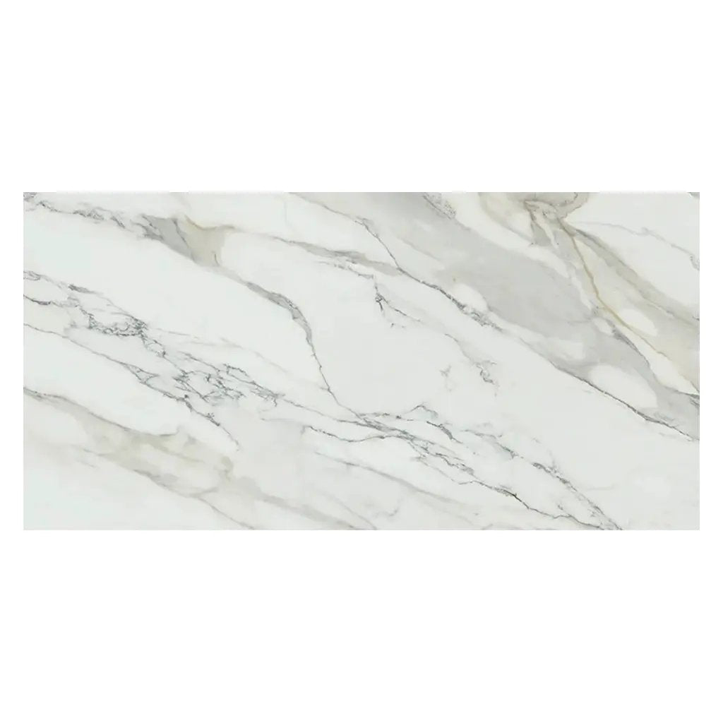 White with Gray Vein 24x48 Matte Porcelain Large Format Tile (2 pack, 15.42 sq ft/case) by Apollo Tile