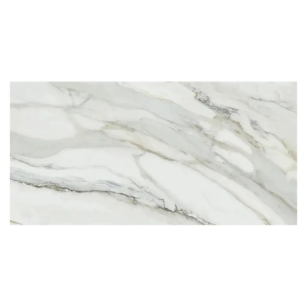 White with Gray Vein 24x48 Matte Porcelain Large Format Tile (2 pack, 15.42 sq ft/case) by Apollo Tile