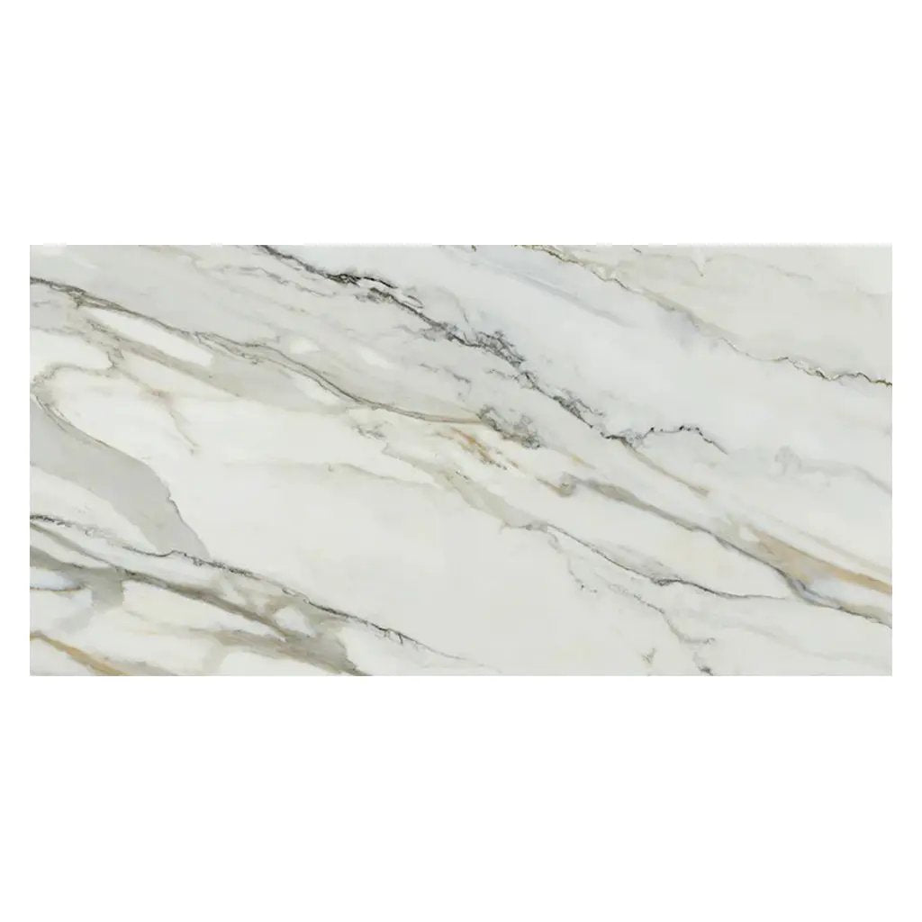 White with Gray Vein 24x48 Matte Porcelain Large Format Tile (2 pack, 15.42 sq ft/case) by Apollo Tile