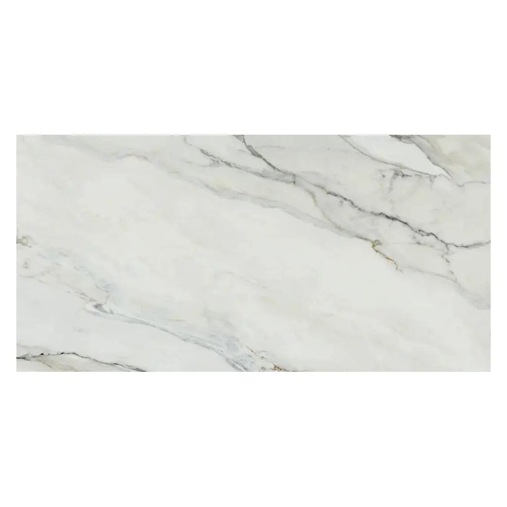 White with Gray Vein 24x48 Matte Porcelain Large Format Tile (2 pack, 15.42 sq ft/case) by Apollo Tile