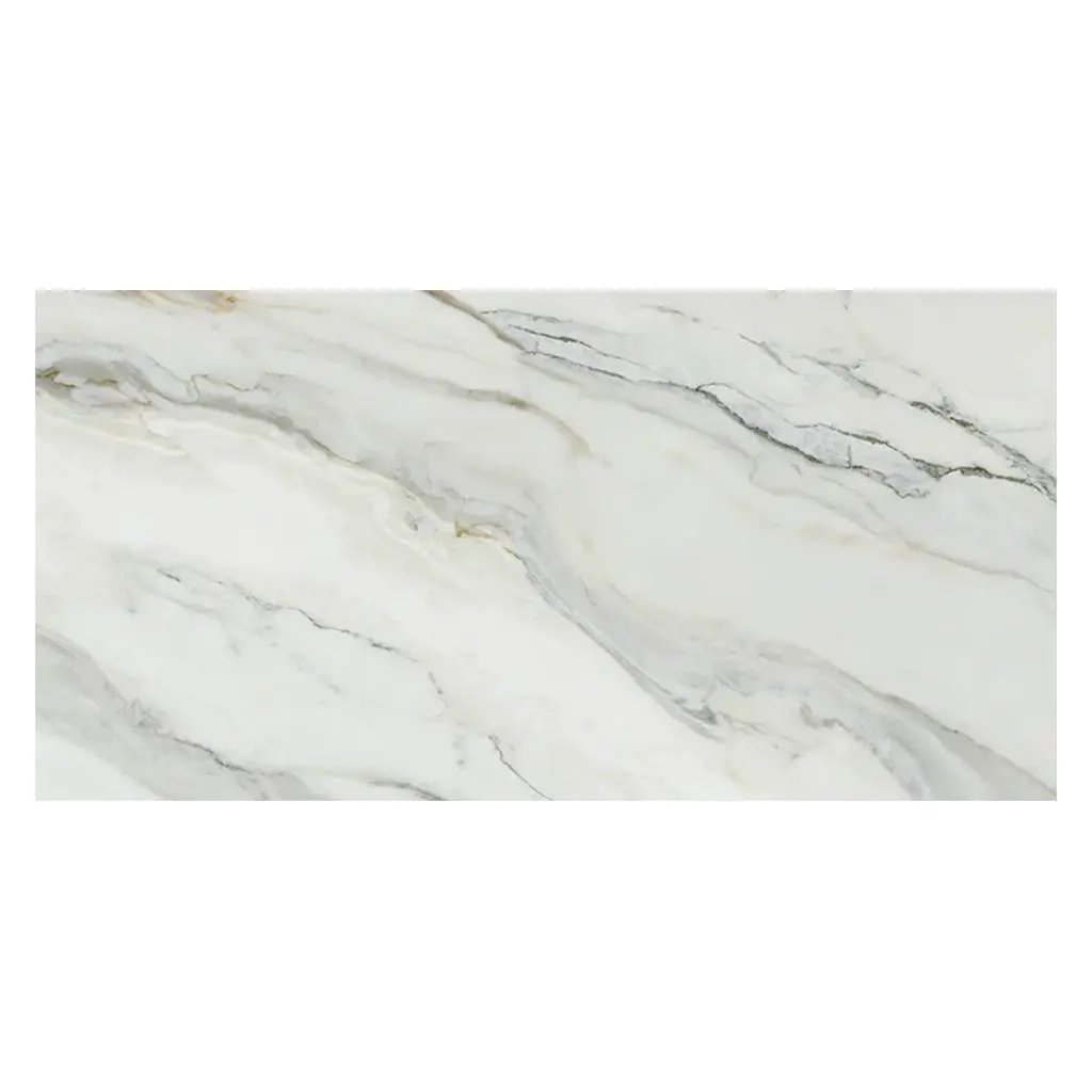 White with Gray Vein 24x48 Matte Porcelain Large Format Tile (2 pack, 15.42 sq ft/case) by Apollo Tile