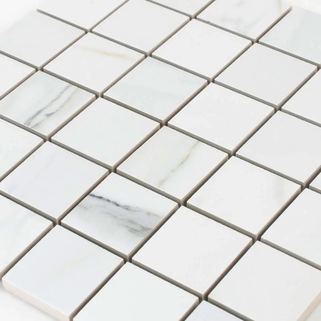 White 12x12 Matte Uniform Square Porcelain Mosaic Tile (11 pack, 10.76 sq ft/case) by Apollo Tile