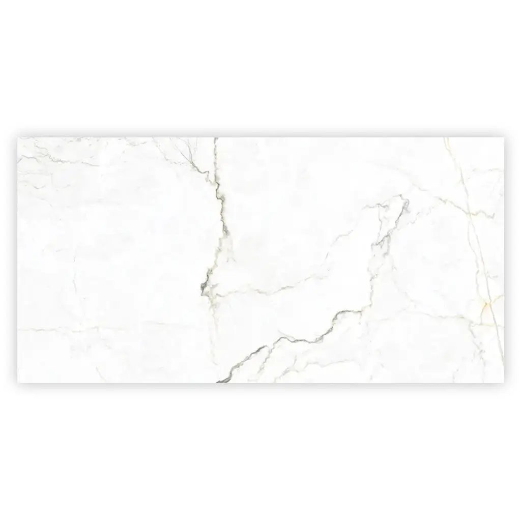 Pearl White with Gray Vein 24x48 Matte Porcelain Large Format Tile (2 pack, 15.5 sq ft/case) by Apollo Tile