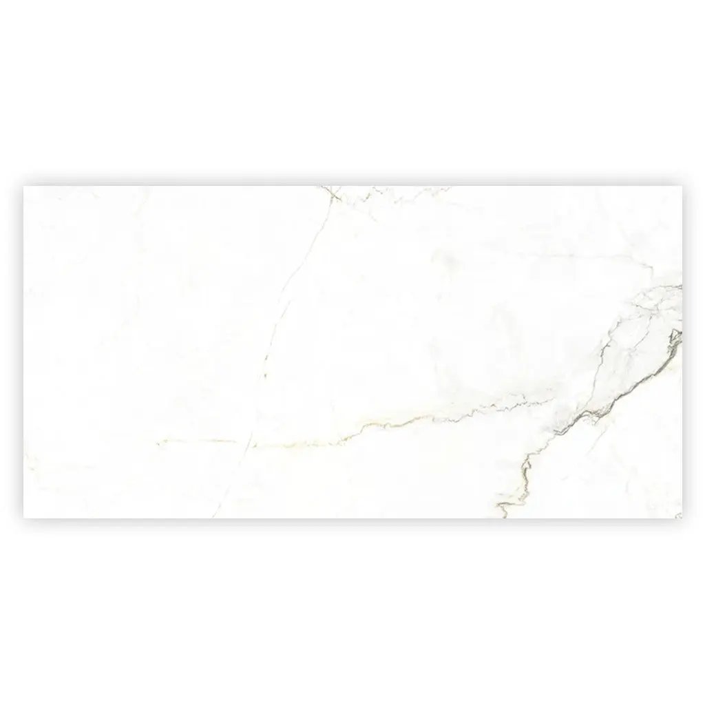Pearl White with Gray Vein 24x48 Matte Porcelain Large Format Tile (2 pack, 15.5 sq ft/case) by Apollo Tile