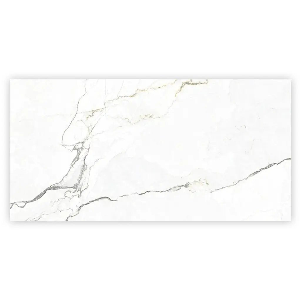 Pearl White with Gray Vein 24x48 Matte Porcelain Large Format Tile (2 pack, 15.5 sq ft/case) by Apollo Tile