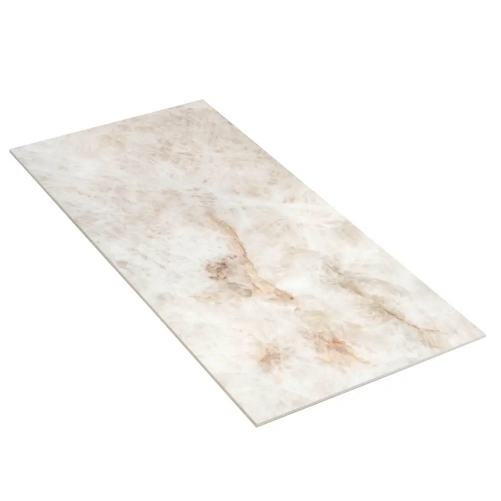 Light Cream Beige 24x48 Lappato Porcelain Large Format Tile (2 pack, 15.5 sq ft/case) by Apollo Tile