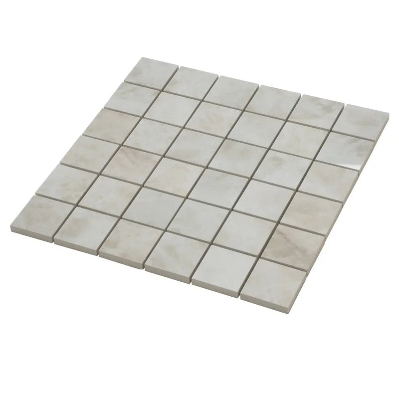 Light Cream Beige 12x12 Lappato Square Porcelain Mosaic Tile (5 pack, 4.84 sq ft/case) by Apollo Tile