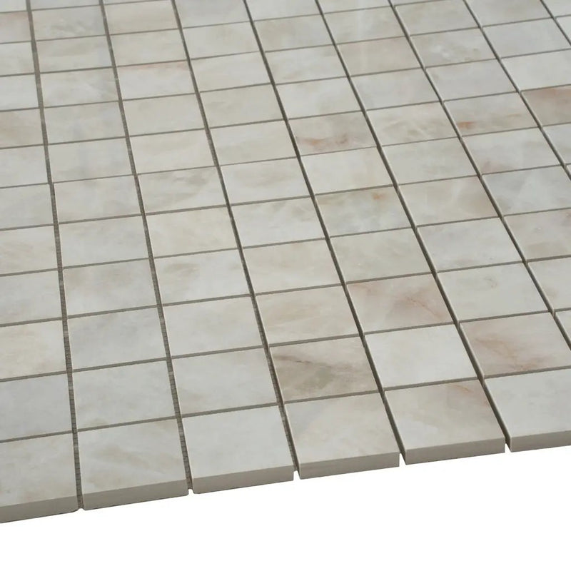 Light Cream Beige 12x12 Lappato Square Porcelain Mosaic Tile (5 pack, 4.84 sq ft/case) by Apollo Tile