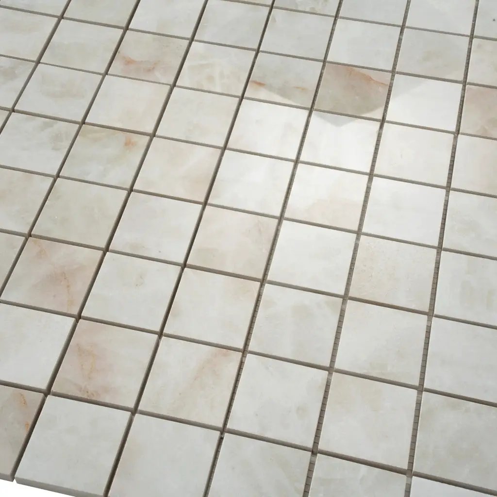 Light Cream Beige 12x12 Lappato Square Porcelain Mosaic Tile (5 pack, 4.84 sq ft/case) by Apollo Tile