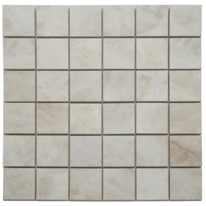 Light Cream Beige 12x12 Lappato Square Porcelain Mosaic Tile (5 pack, 4.84 sq ft/case) by Apollo Tile