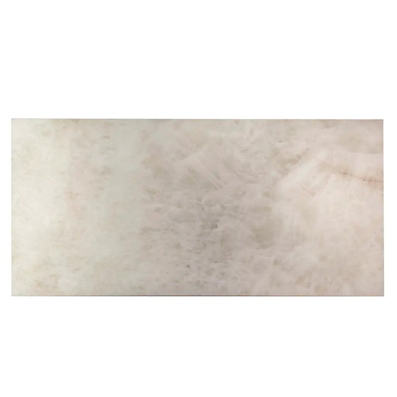 Soft Alabaster White 24x48 Lappato Porcelain Large Format Tile (2 pack, 15.5 sq ft/case) by Apollo Tile