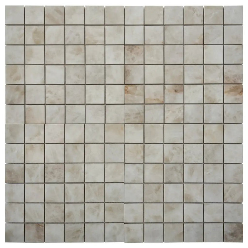 Soft Alabaster White 12x12 Lappato Square Porcelain Mosaic Tile (5 pack, 4.84 sq ft/case) by Apollo Tile