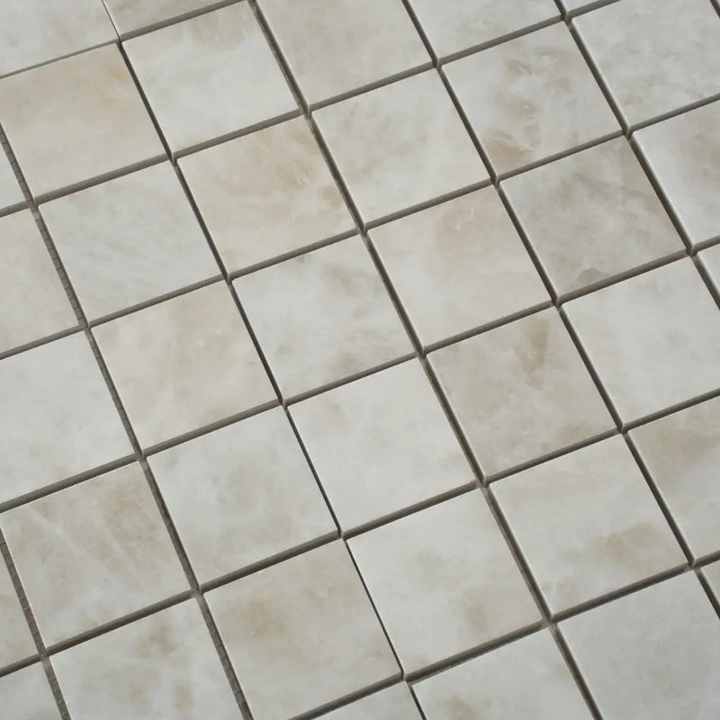 Soft Alabaster White 12x12 Lappato Square Porcelain Mosaic Tile (5 pack, 4.84 sq ft/case) by Apollo Tile