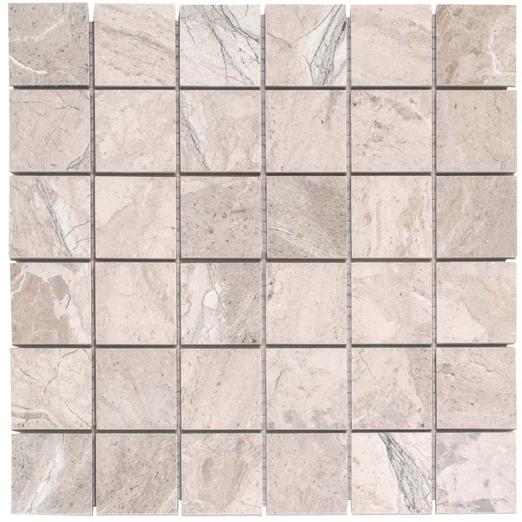 Beige 12x12 Matte Uniform Square Porcelain Mosaic Tile (6 pack, 5.81 sq ft/case) by Apollo Tile