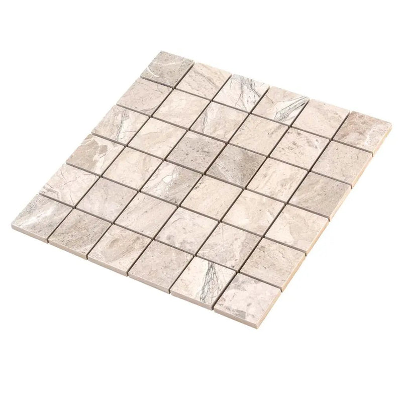 Beige 12x12 Matte Uniform Square Porcelain Mosaic Tile (6 pack, 5.81 sq ft/case) by Apollo Tile