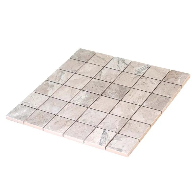 Beige 12x12 Matte Uniform Square Porcelain Mosaic Tile (6 pack, 5.81 sq ft/case) by Apollo Tile