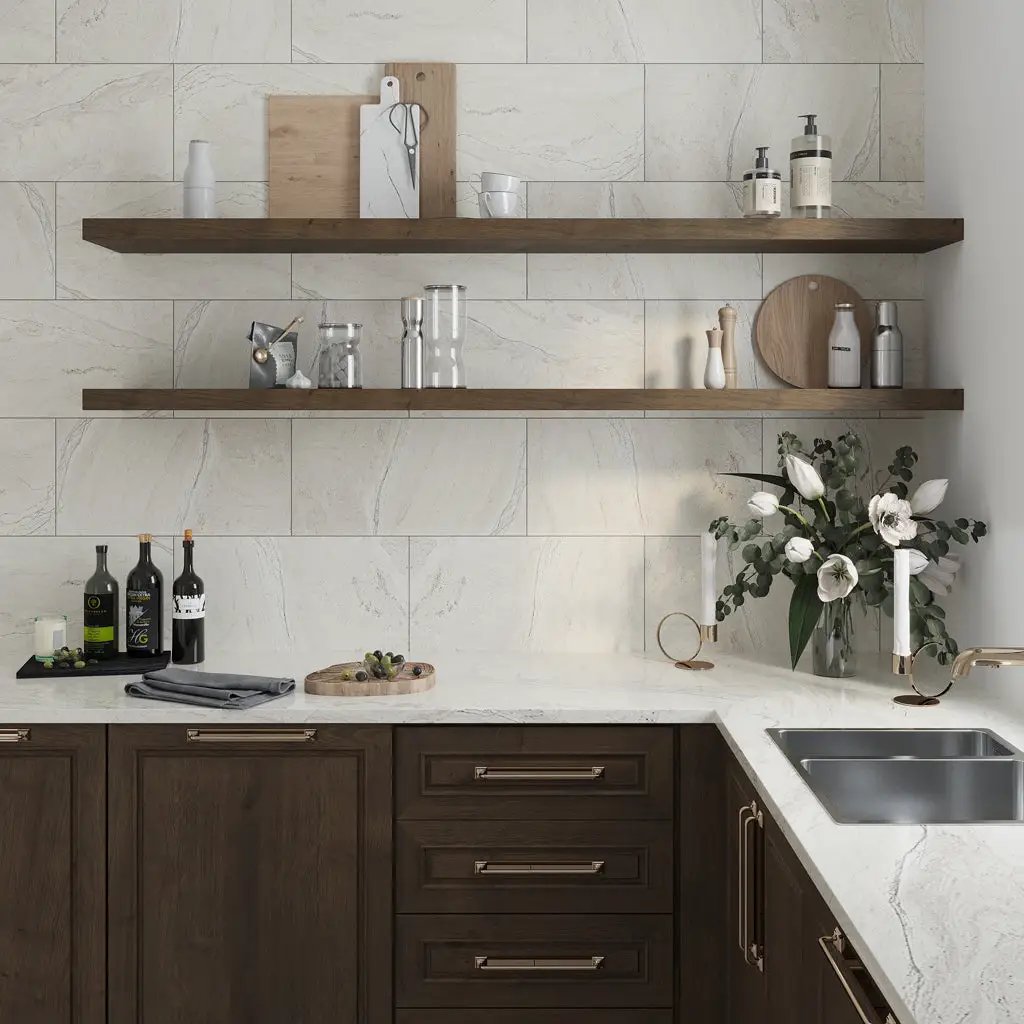 Stone Beige 12x24 Matte Porcelain Large Format Tile (6 pack, 11.62 sq ft/case) by Apollo Tile