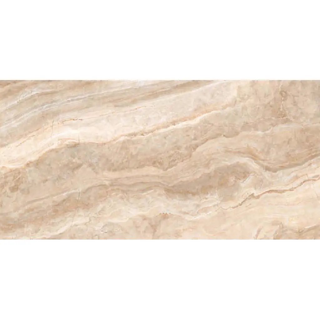 Beige 24x48 Polished Porcelain Large Format Tile (2 pack, 15.55 sq ft/case) by Apollo Tile
