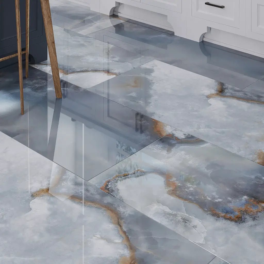 Blue 24x48 Lappato Porcelain Large Format Tile (2 pack, 15.5 sq ft/case) by Apollo Tile