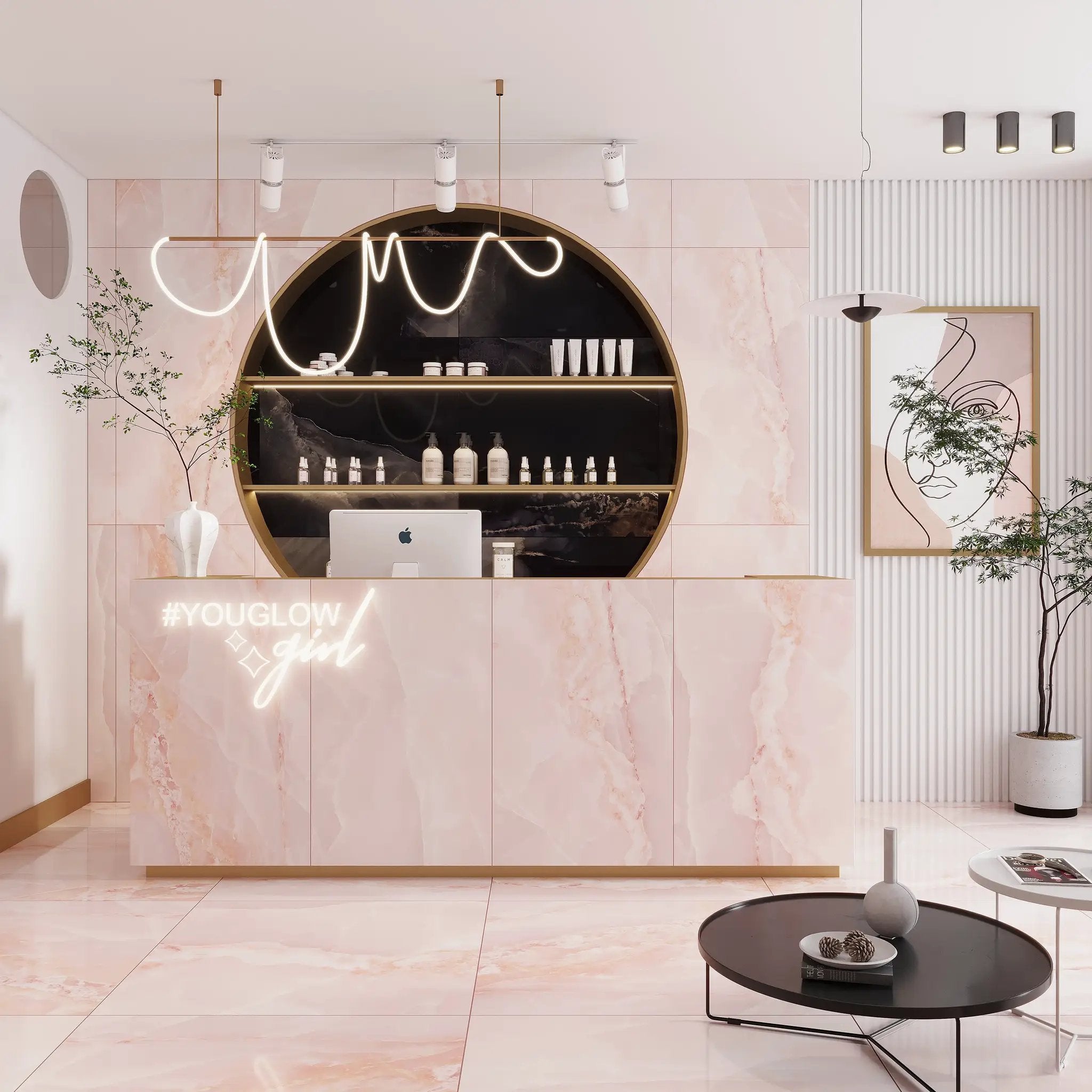 Crepe Pink 36x36 Lappato Square Porcelain Large Format Tile (2 pack, 17.4375 sq ft/case) by Apollo Tile