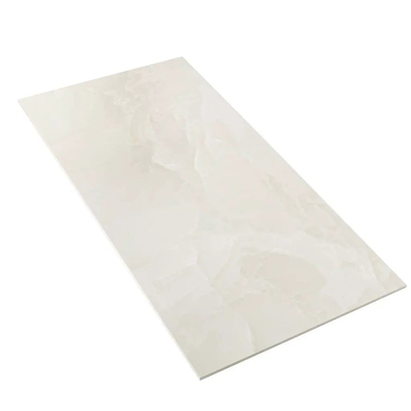 Alabaster White 24x48 Lappato Porcelain Large Format Tile (2 pack, 15.5 sq ft/case) by Apollo Tile