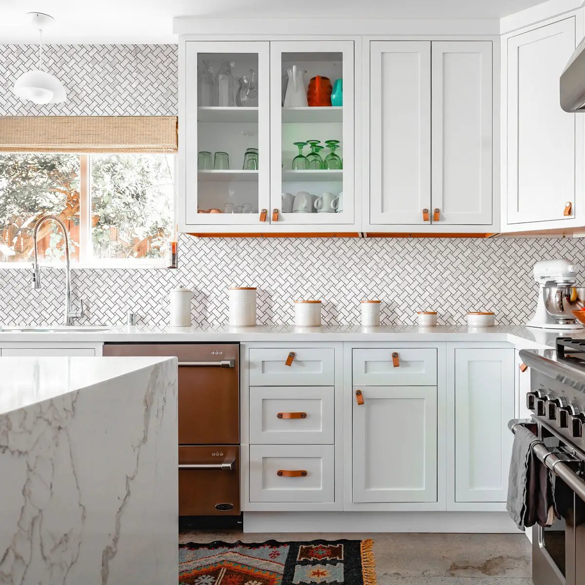 Alabaster White 12x12 Matte Basketweave Porcelain Mosaic Tile (5 pack, 4.84 sq ft/case) by Apollo Tile