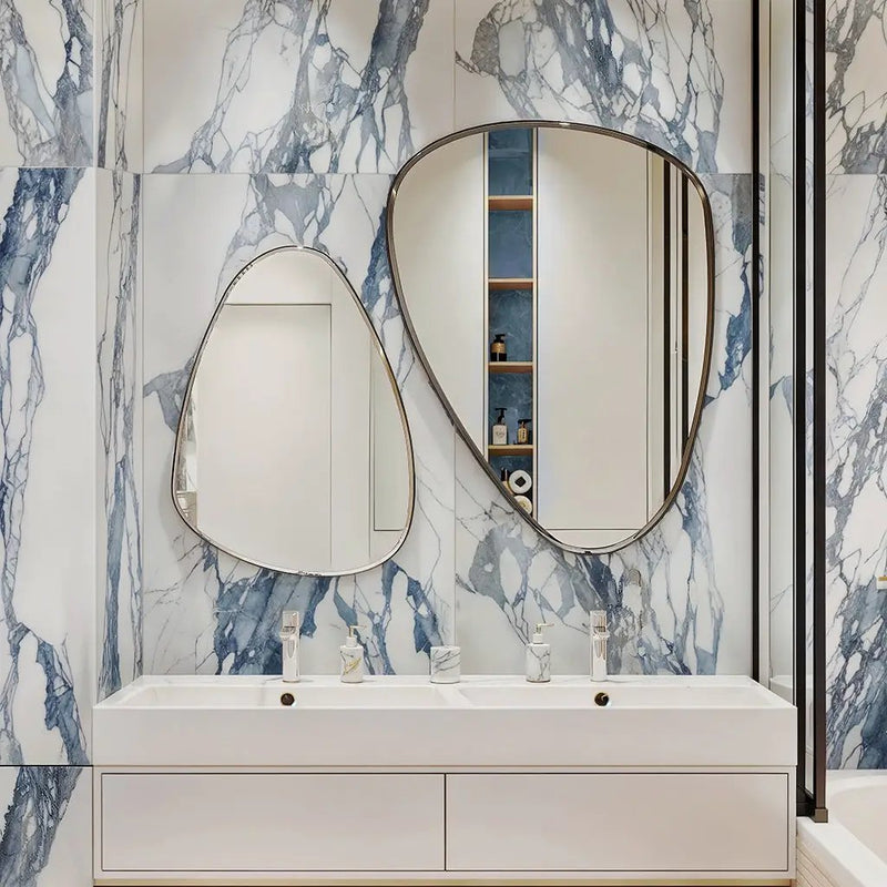 Air Superiority Blue 24x48 Polished Porcelain Large Format Tile (2 pack, 15.12 sq ft/case) by Apollo Tile