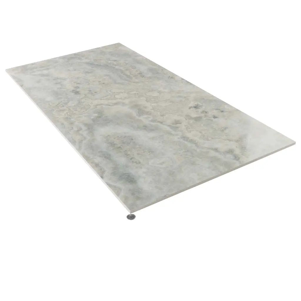 Light Taupe Beige 24x48 Polished Porcelain Large Format Tile (2 pack, 15.55 sq ft/case) by Apollo Tile