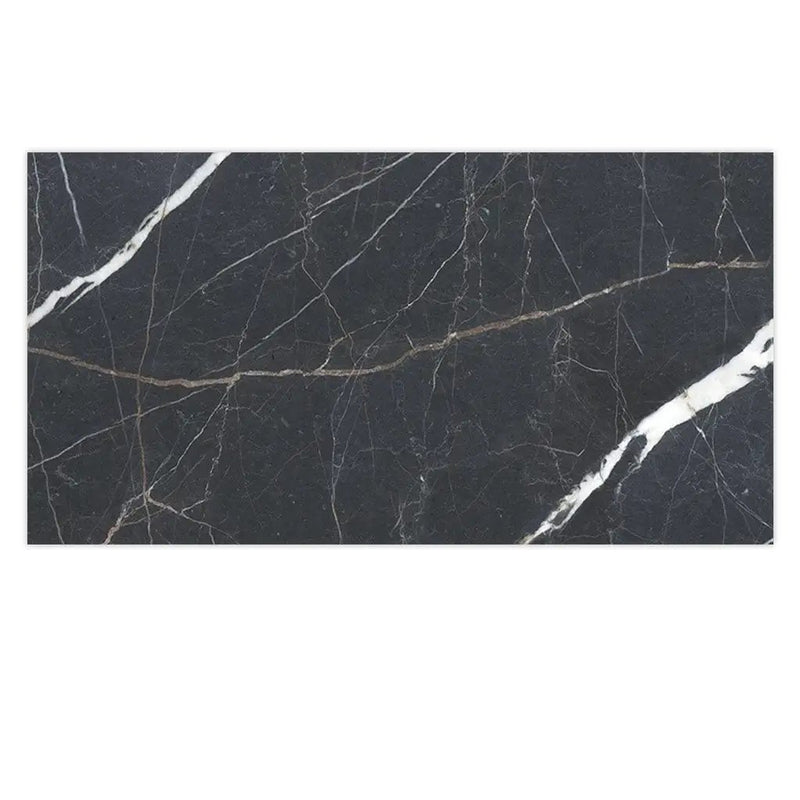 Charcoal Black 24x48 Porcelain Matte Large Format Tile (2 pack, 15.5 sq ft/case) by Apollo Tile