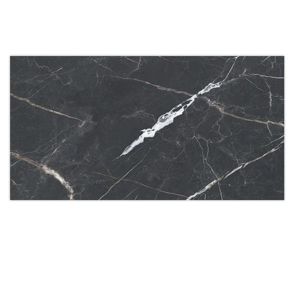 Charcoal Black 24x48 Porcelain Matte Large Format Tile (2 pack, 15.5 sq ft/case) by Apollo Tile
