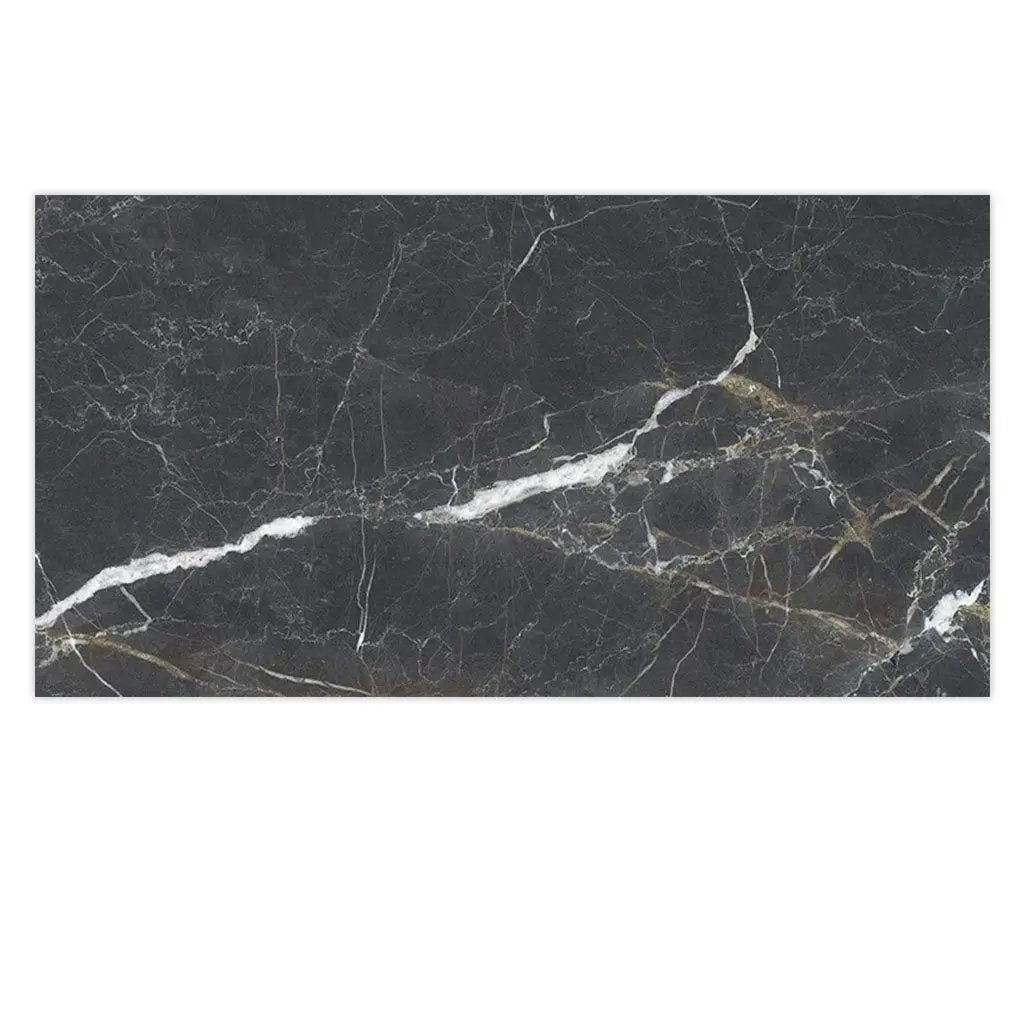 Charcoal Black 24x48 Porcelain Matte Large Format Tile (2 pack, 15.5 sq ft/case) by Apollo Tile