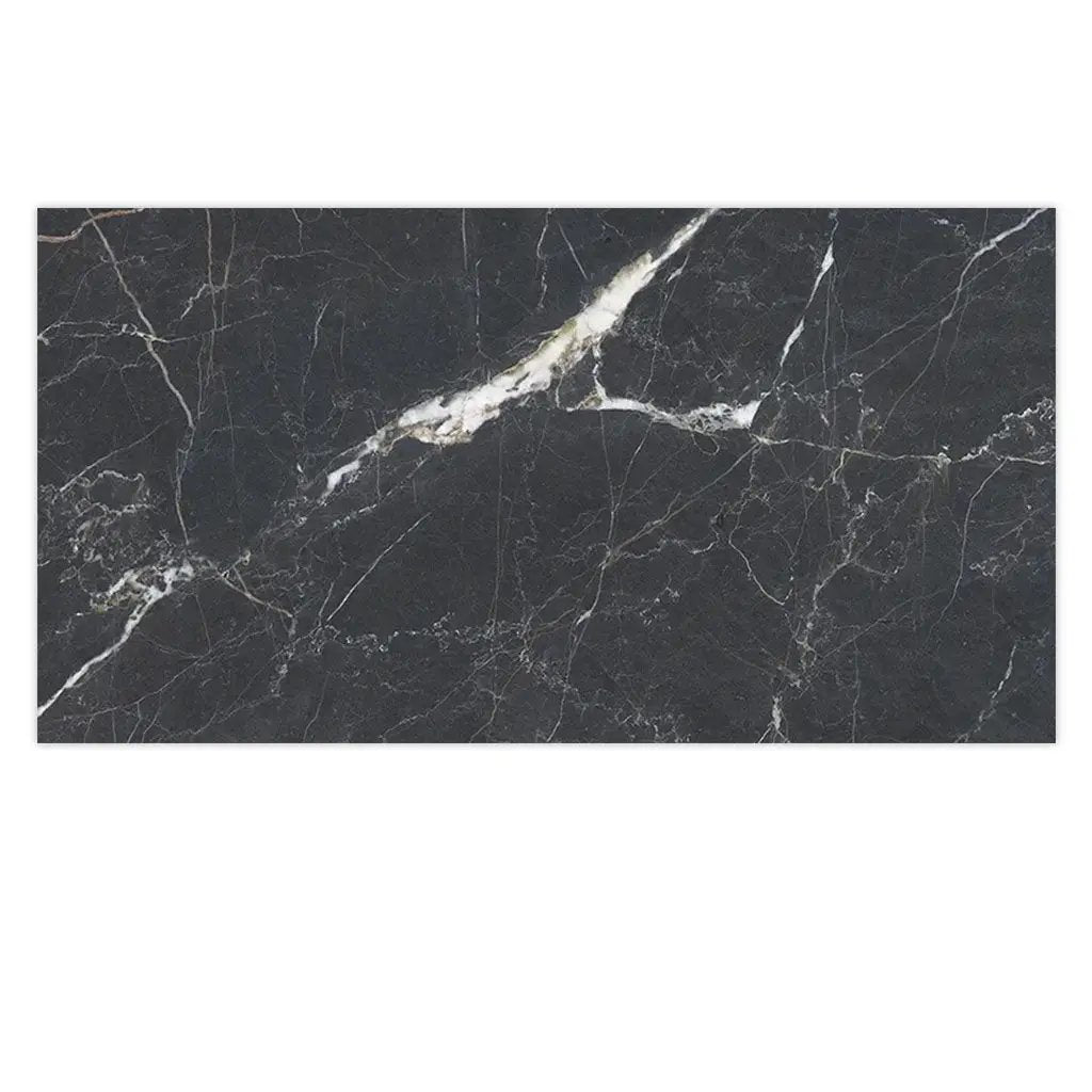 Charcoal Black 24x48 Porcelain Matte Large Format Tile (2 pack, 15.5 sq ft/case) by Apollo Tile