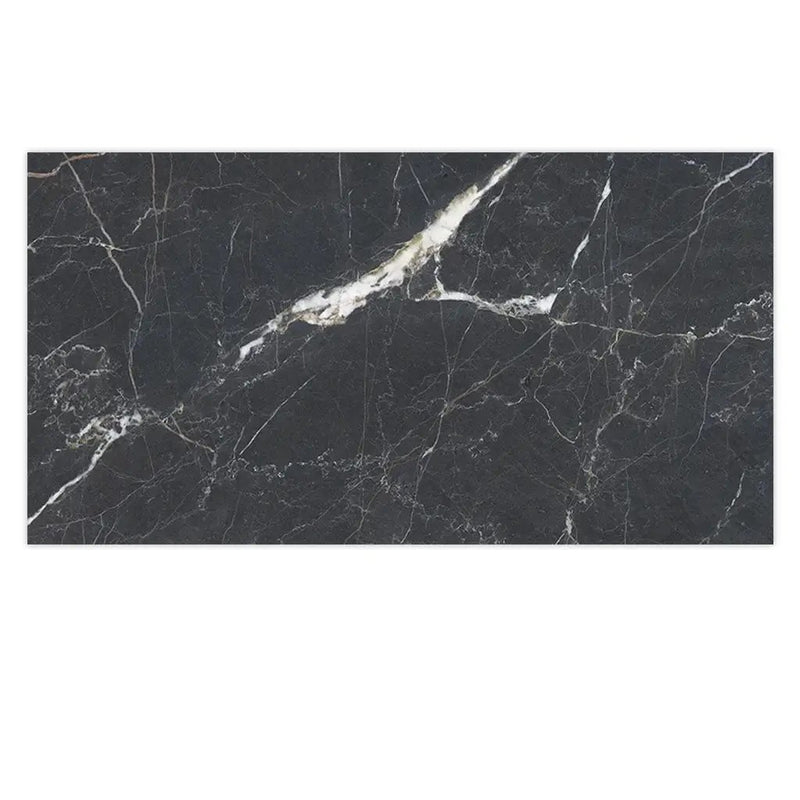 Charcoal Black 24x48 Porcelain Matte Large Format Tile (2 pack, 15.5 sq ft/case) by Apollo Tile