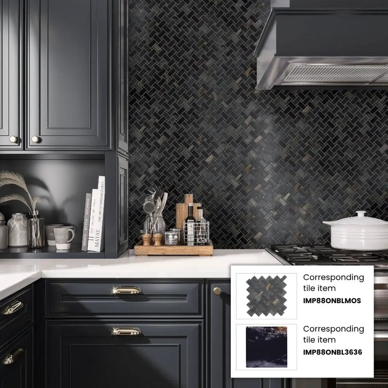 Black 36x36 Lappato Square Porcelain Large Format Tile (2 pack, 17.4375 sq ft/case) by Apollo Tile