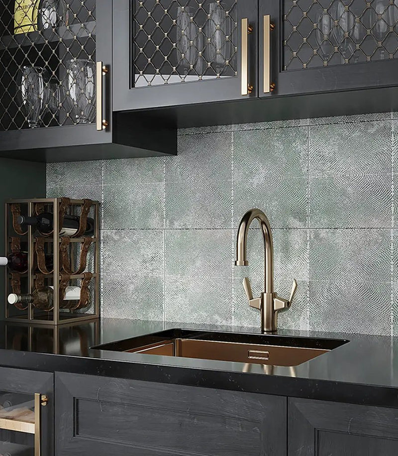 Blue Green 12x36 Dotted Ceramic Large Format Tile (2 pack, 5.81 sq ft/case) by Apollo Tile