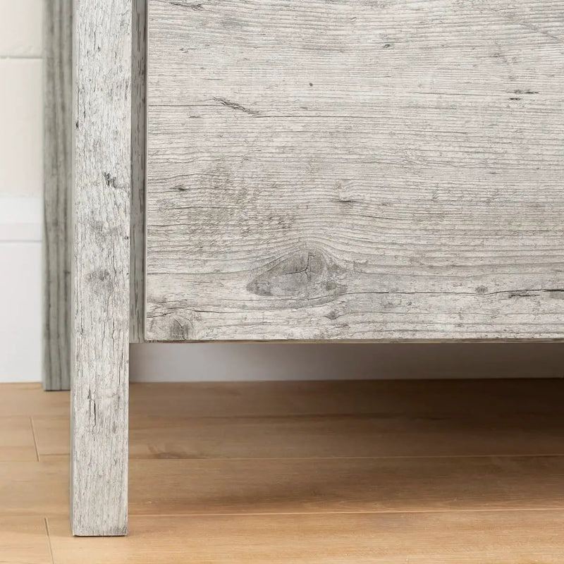 Modern Washed Pine 6 Drawer Double Dresser by HomePacific