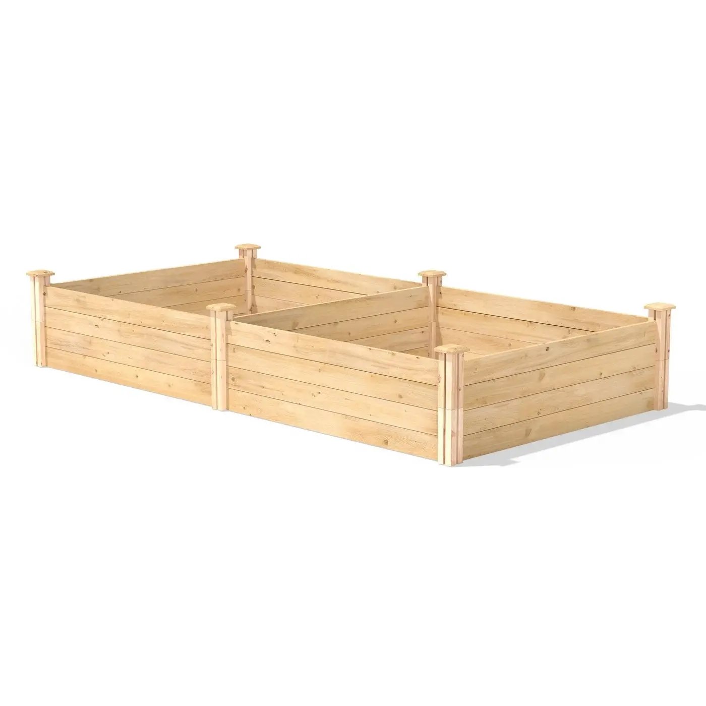 4 ft x 8 ft Cedar Wood Raised Garden Bed - Made in USA by HomePacific