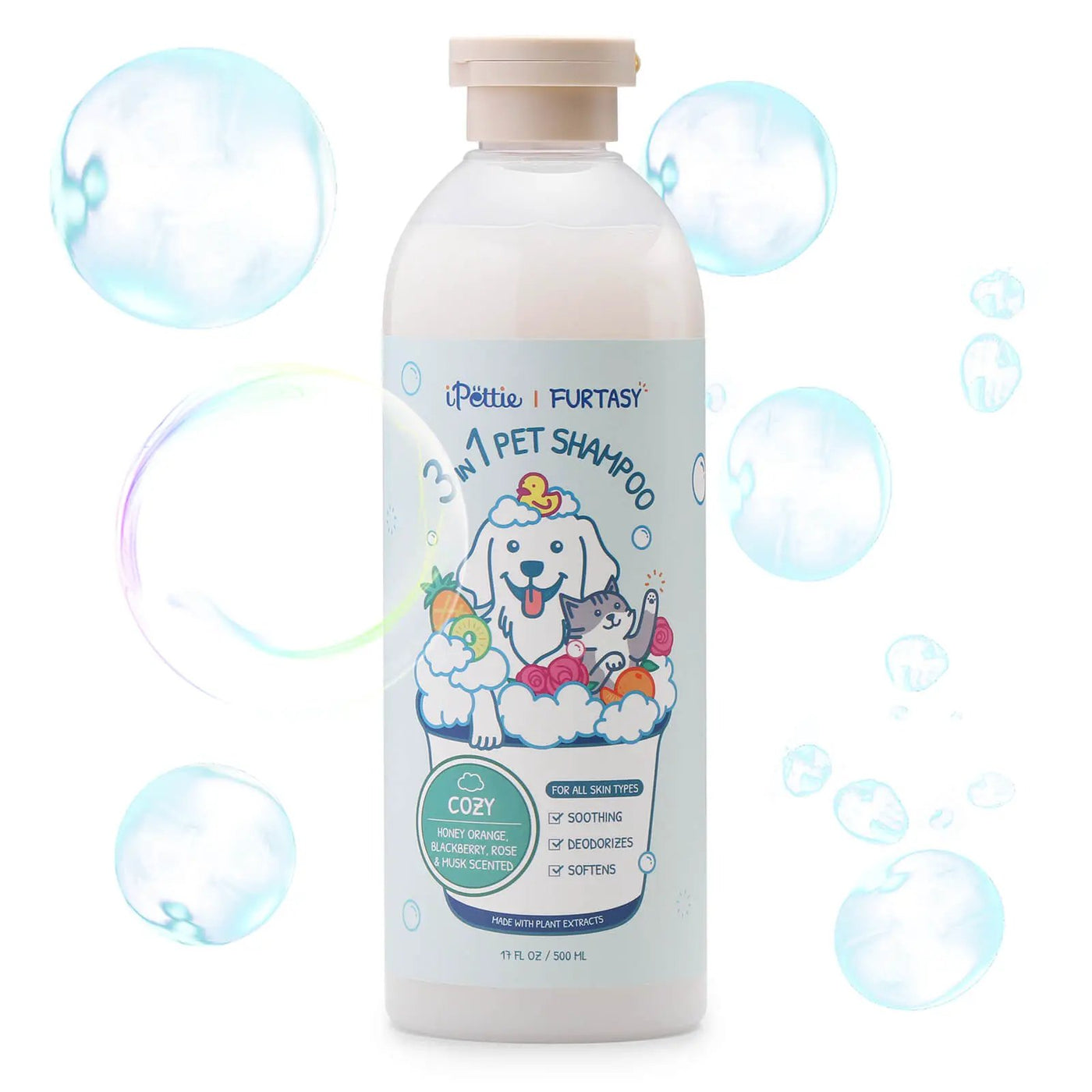 Furtasy Pet Shampoo, Sunshine & Cozy Formulas by TURBRO