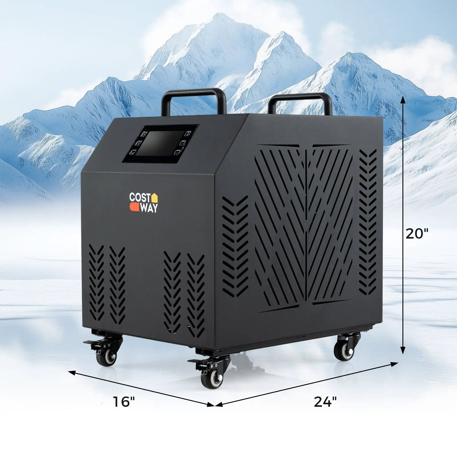 4/5 HP Ice Bath Water Chiller for Cold Plunge Tubs with Compressor-Black by DirectDeals