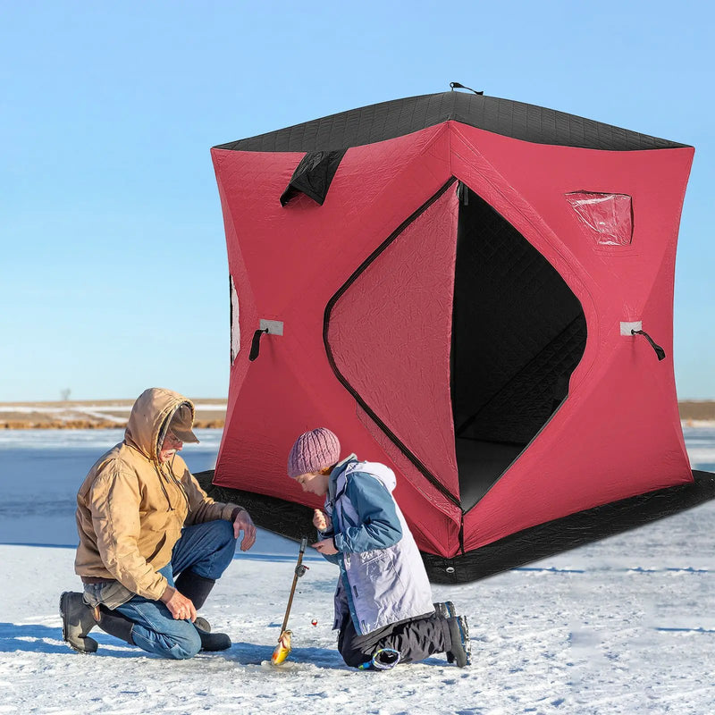 Portable 2 Person Ice Shanty with Cotton Padded Walls by DirectDeals
