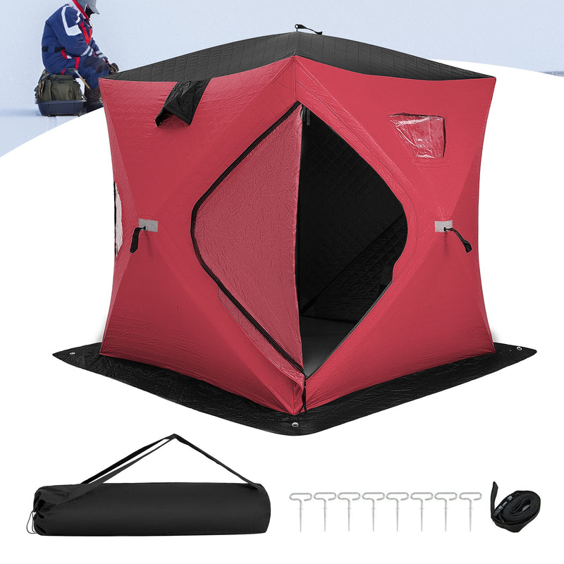 Portable 2 Person Ice Shanty with Cotton Padded Walls by DirectDeals