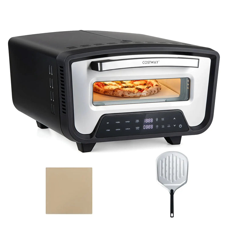 Electric Pizza Oven for 12" Pizzas with 8 Presets by DirectDeals